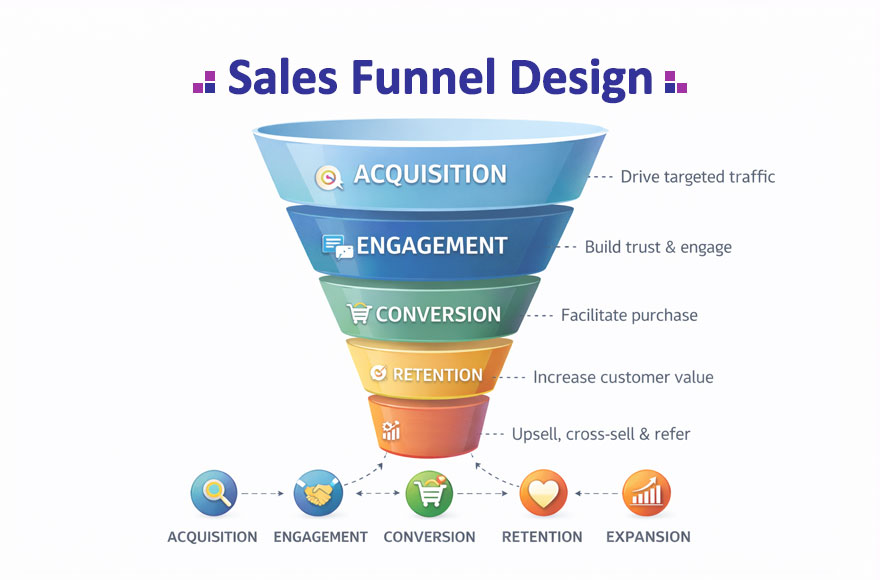 خدمات طراحی قیف فروش